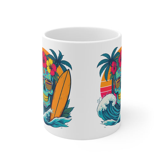 Surf candy skull Skull - Coffee Mug