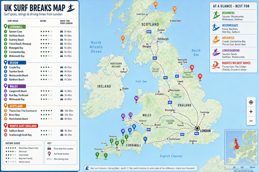 A Beginner's Guide to UK Surf Spots