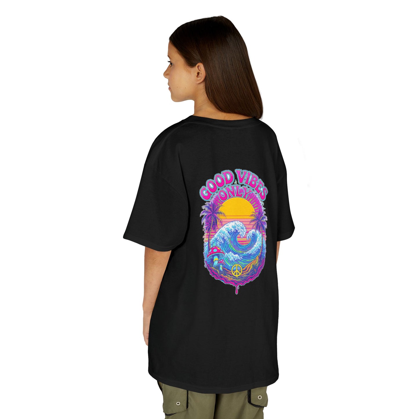 "Good Vibes" Psychedelic Hippy - Kids Tee