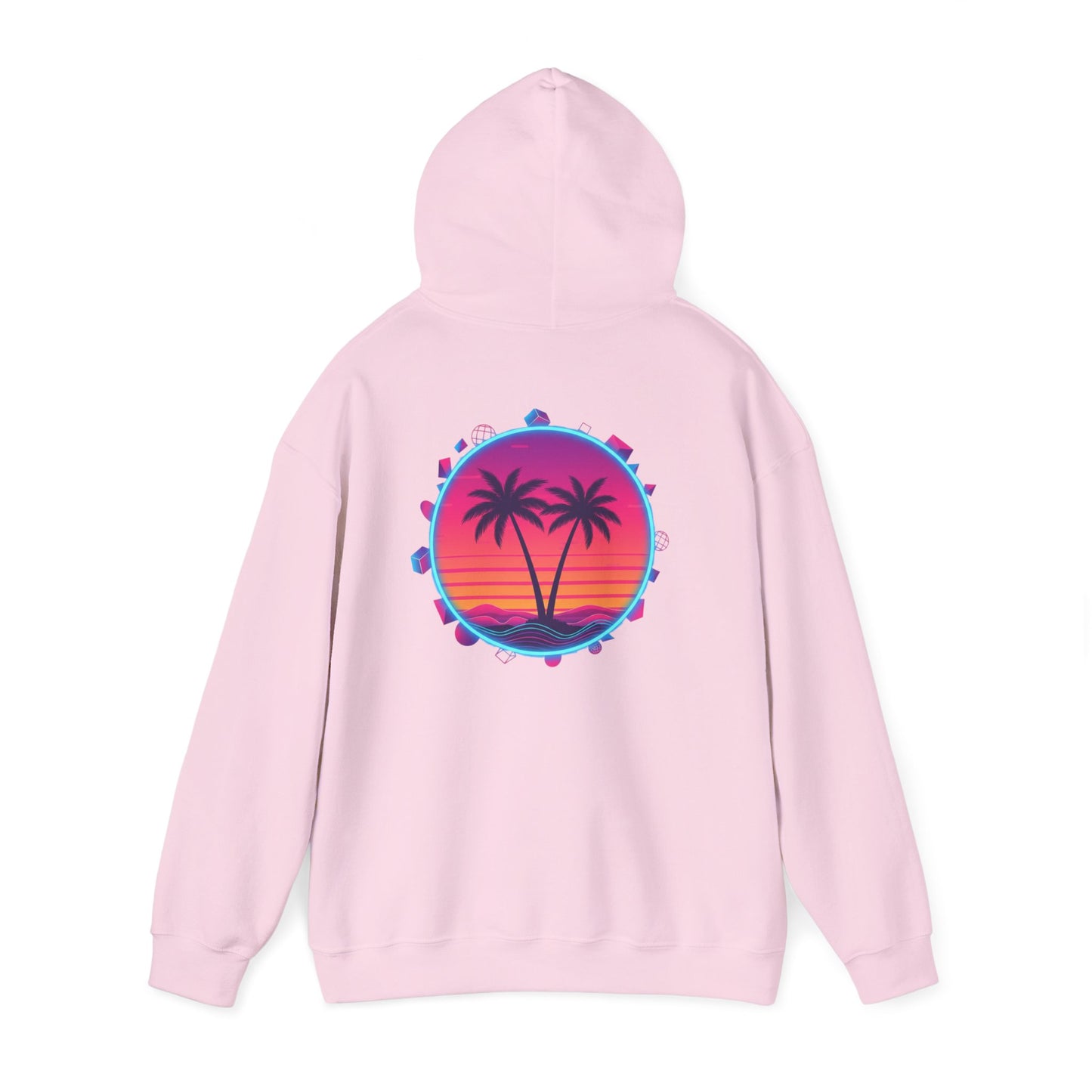 Retro Sunset Palm Beach - Unisex Hoodie