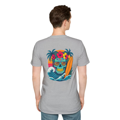 Candy Skull Surfer - Unisex Tee