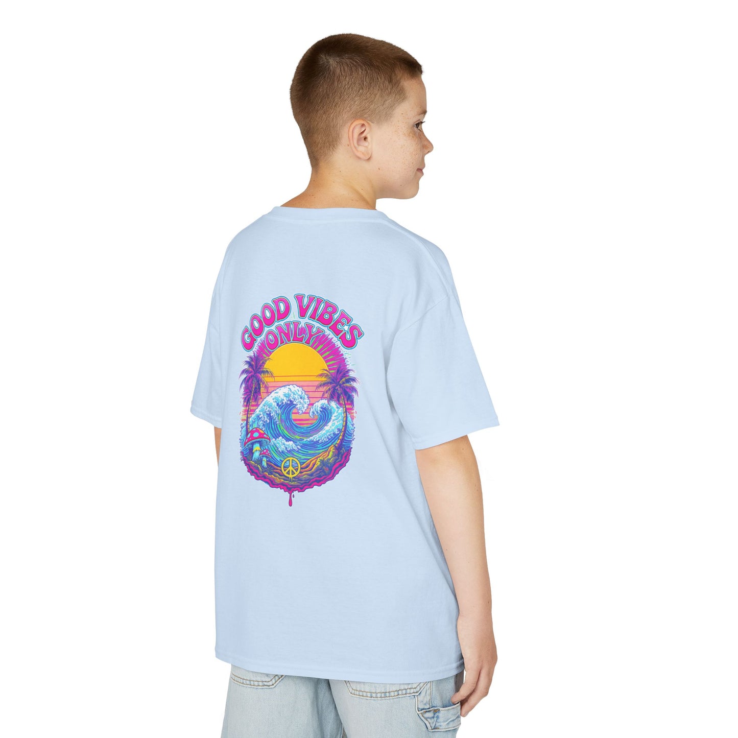 "Good Vibes" Psychedelic Hippy - Kids Tee