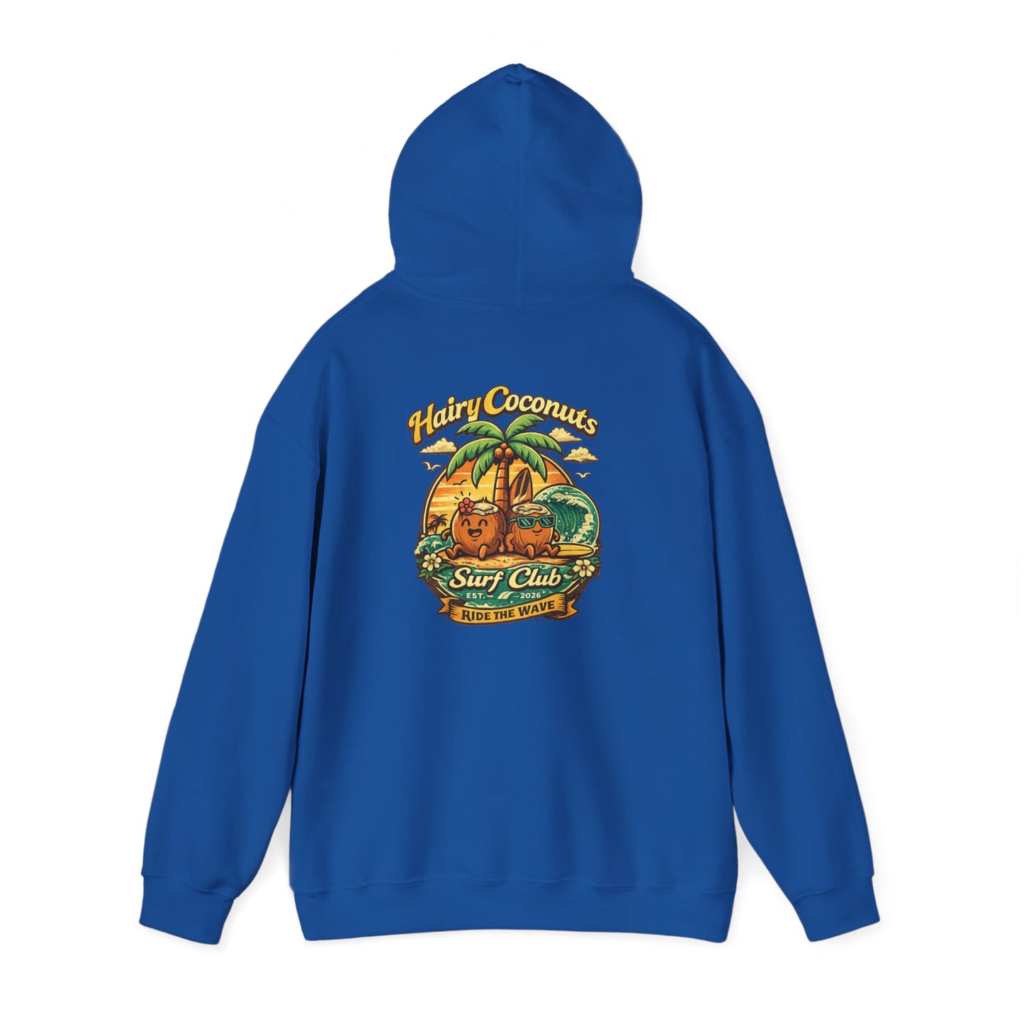 Hairy Coconuts Retro Surf Club Unisex Hoodie