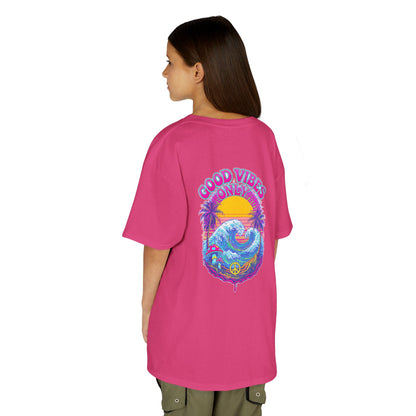 "Good Vibes" Psychedelic Hippy - Kids Tee