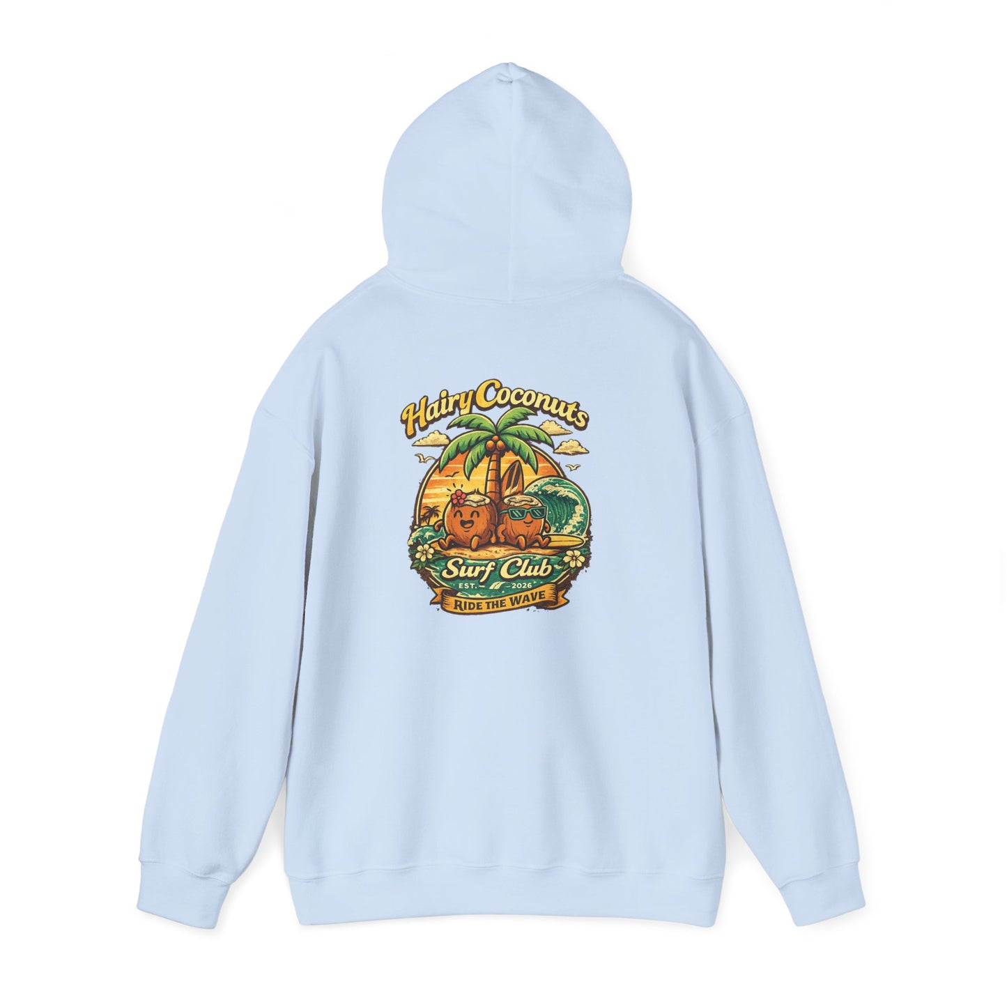 Hairy Coconuts Retro Surf Club Unisex Hoodie