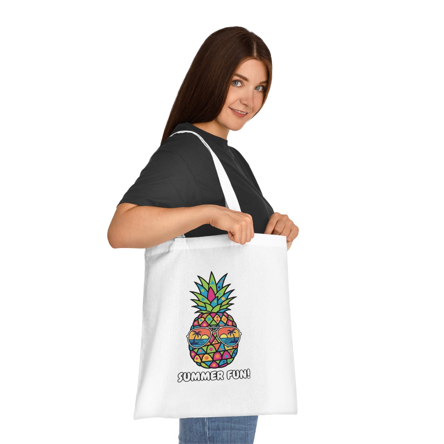 Pineapple 'Summer Fun!' - Cotton Tote Bag