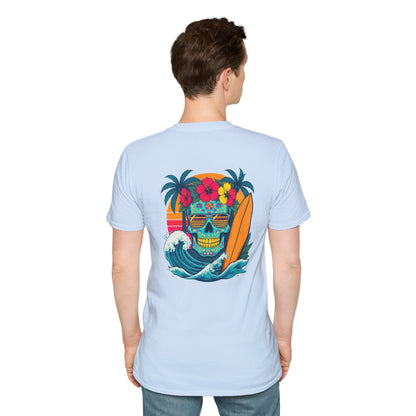 Candy Skull Surfer - Unisex Tee