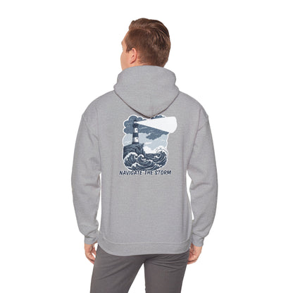 Navigate The Storm Lighthouse - Unisex Hoodie