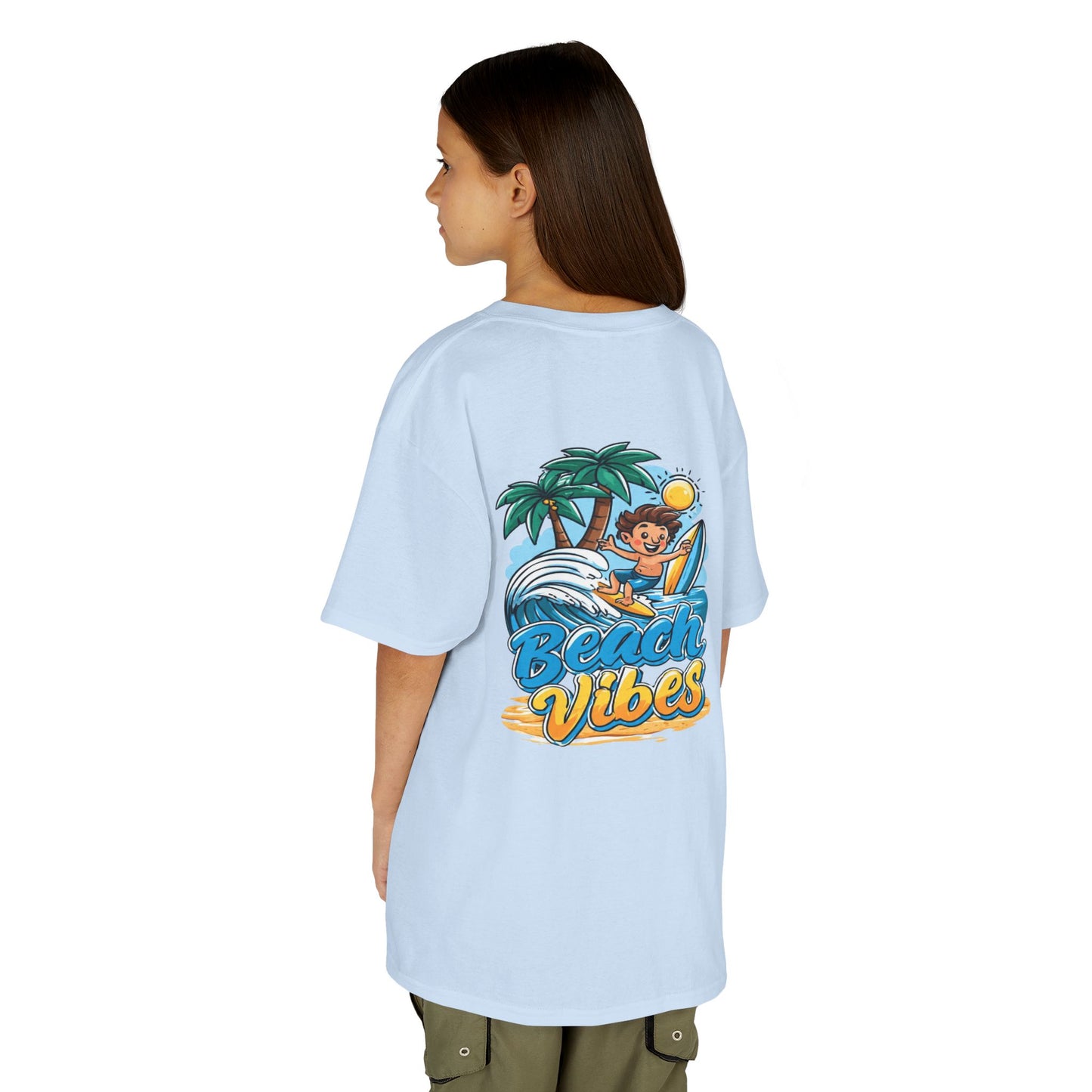 "Beach Vibes" Surfing - Kids Tee