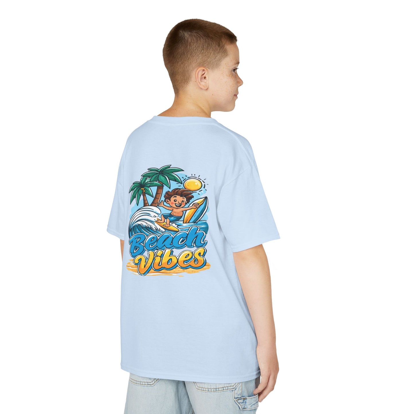 "Beach Vibes" Surfing - Kids Tee