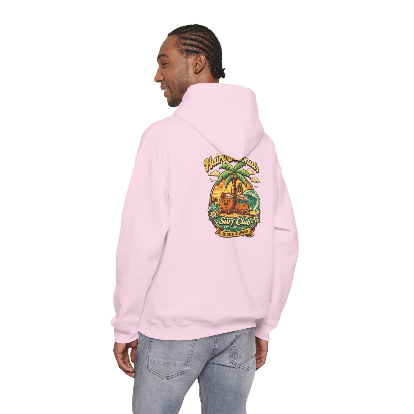 Hairy Coconuts Retro Surf Club Unisex Hoodie