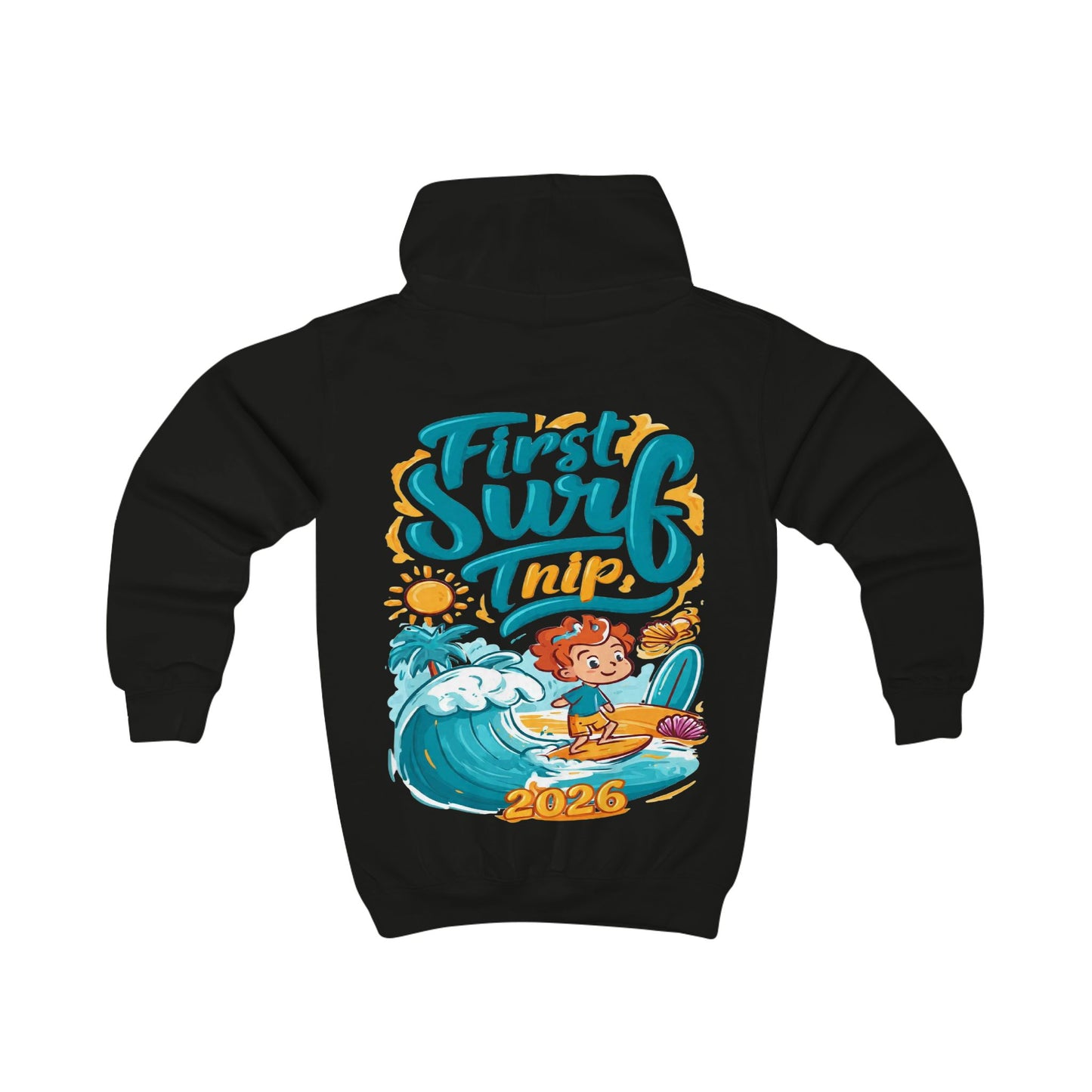 "First Surf Trip 2026"  - Kids Hoodie