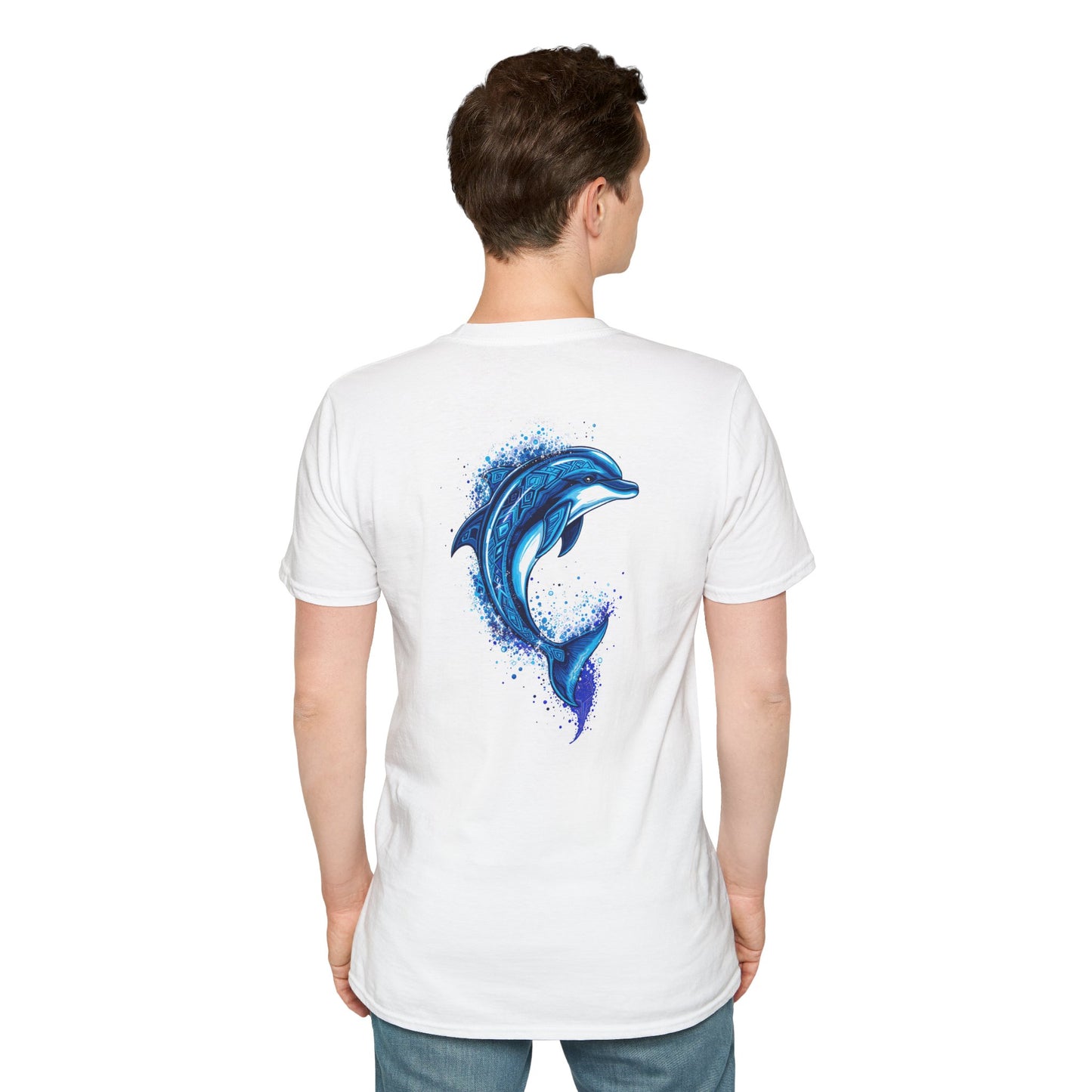 Tribal Dolphin White Edition - Unisex Tee