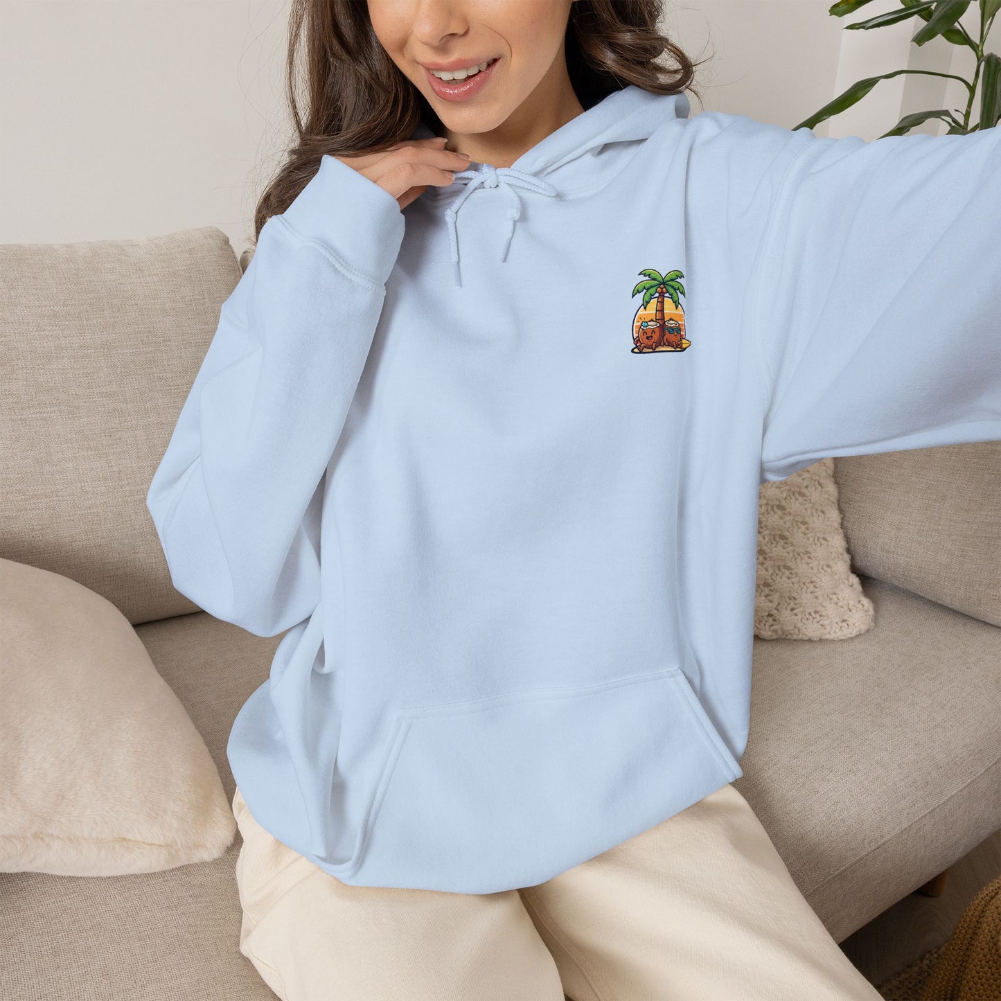 Candy skull surfer Unisex Hoodie