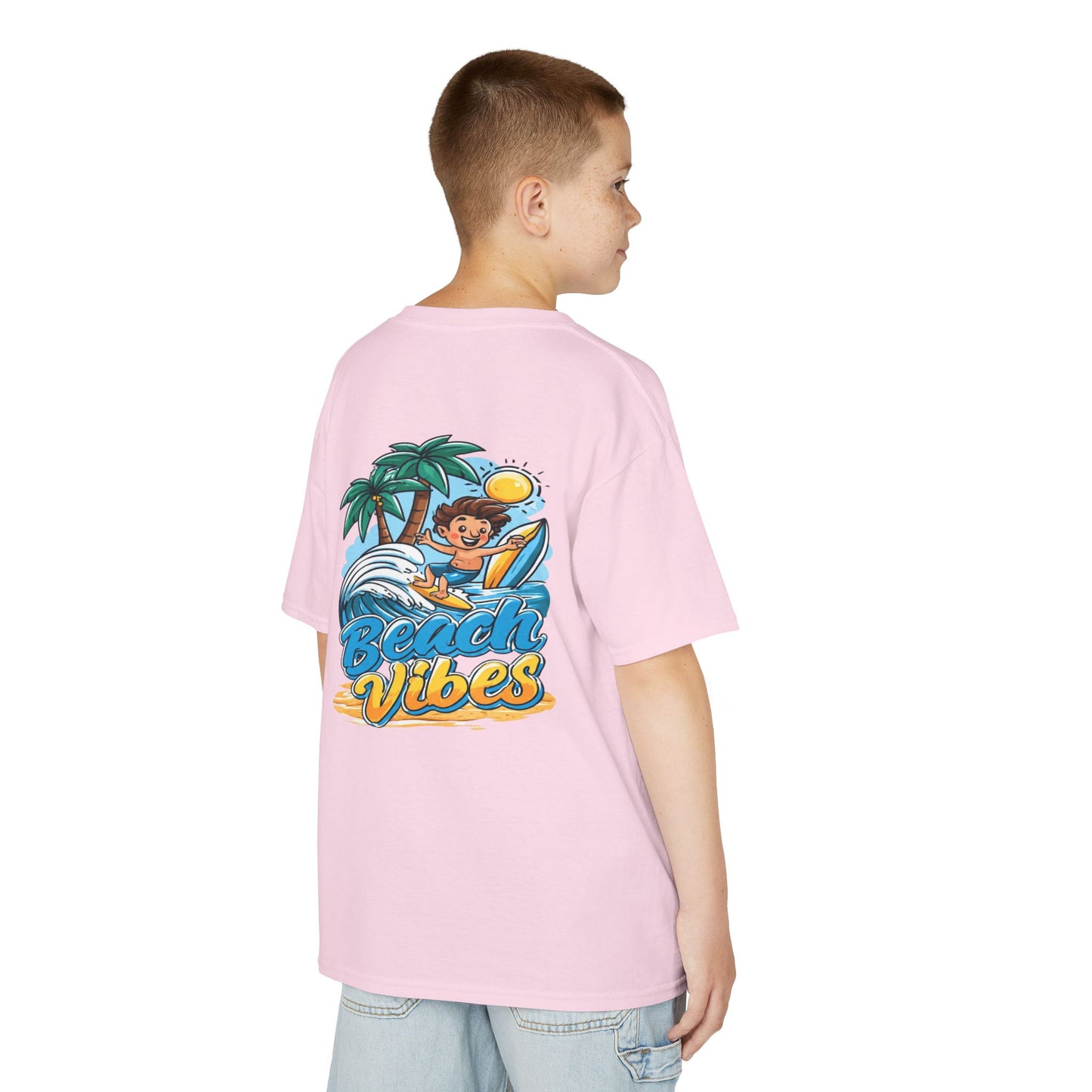 "Beach Vibes" Surfing - Kids Tee