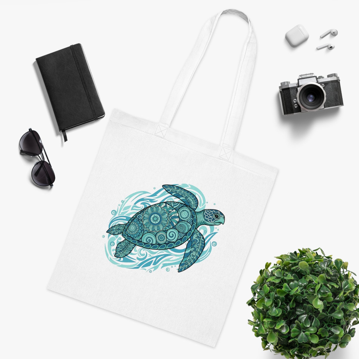 Sea Turtle - Cotton Tote Bag