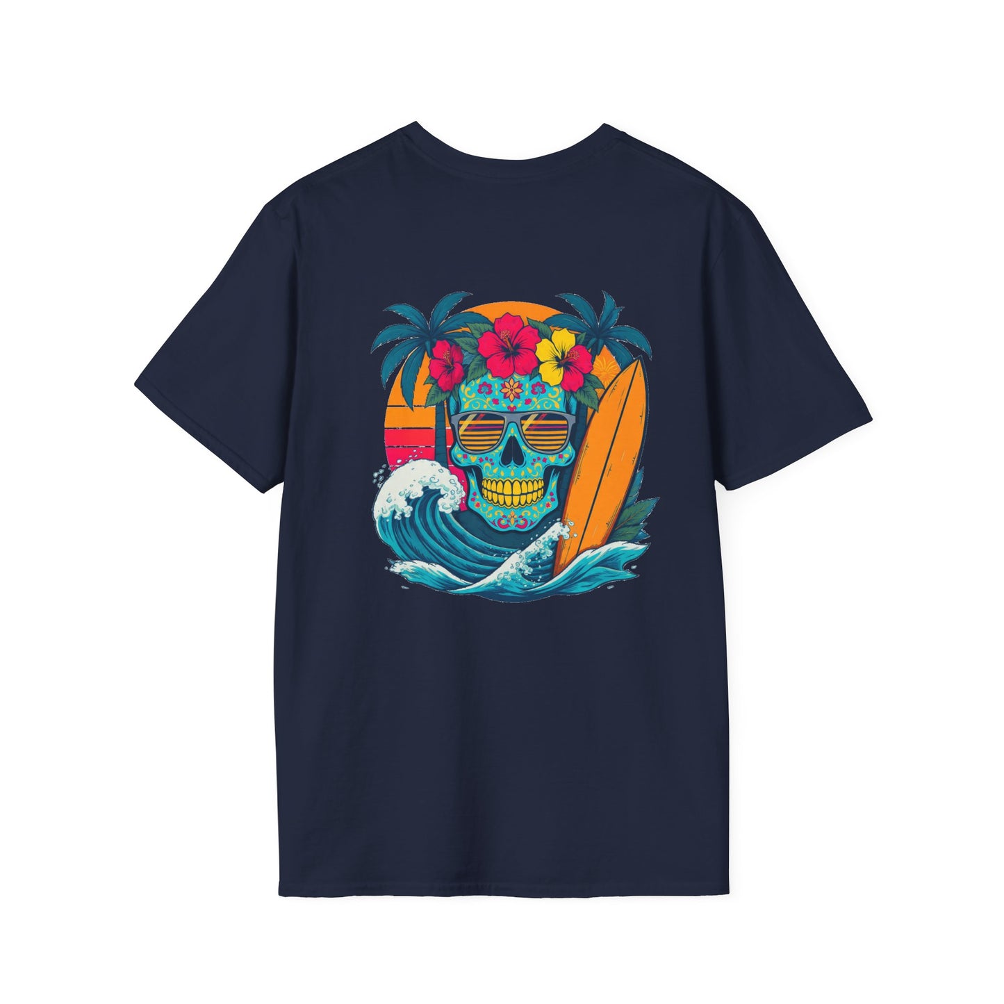 Candy Skull Surfer - Unisex Tee