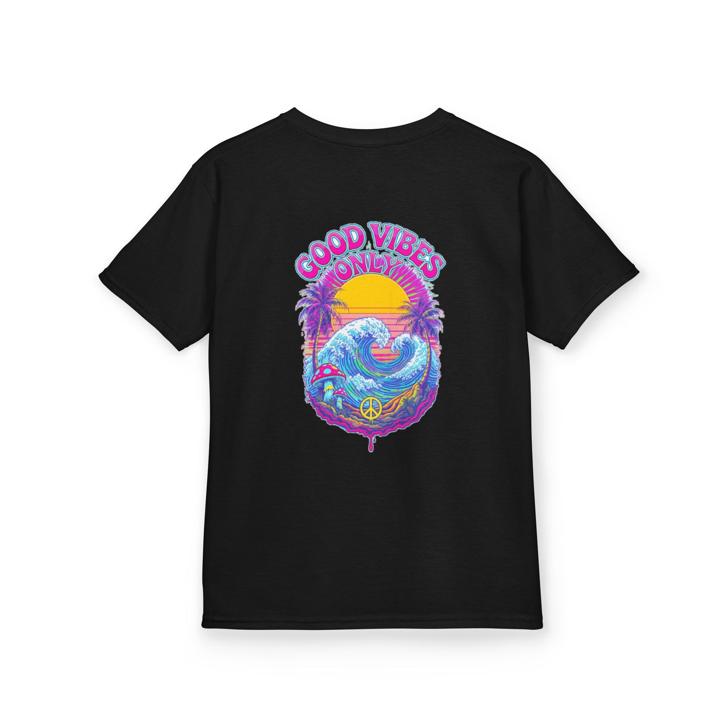 "Good Vibes" Psychedelic Hippy - Kids Tee