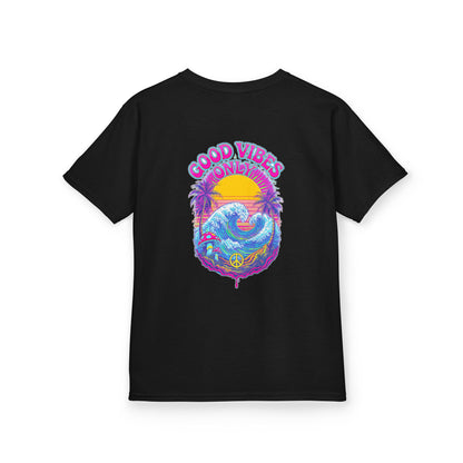 "Good Vibes" Psychedelic Hippy - Kids Tee