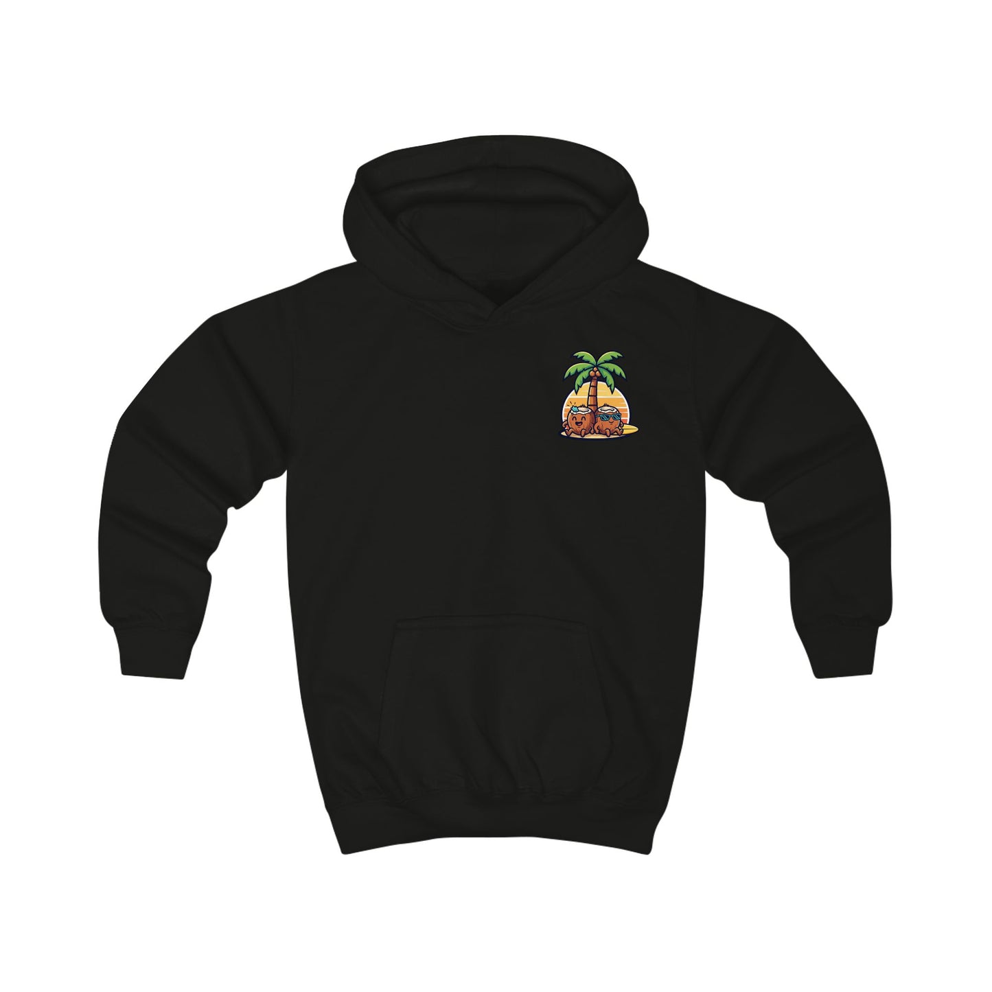 Cute Surfboard & Dolphin - Kids Hoodie