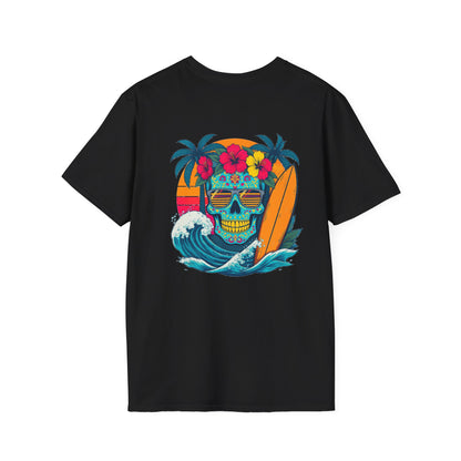 Candy Skull Surfer - Unisex Tee