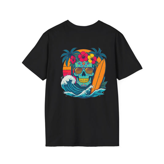 Candy Skull Surfer - Unisex Tee