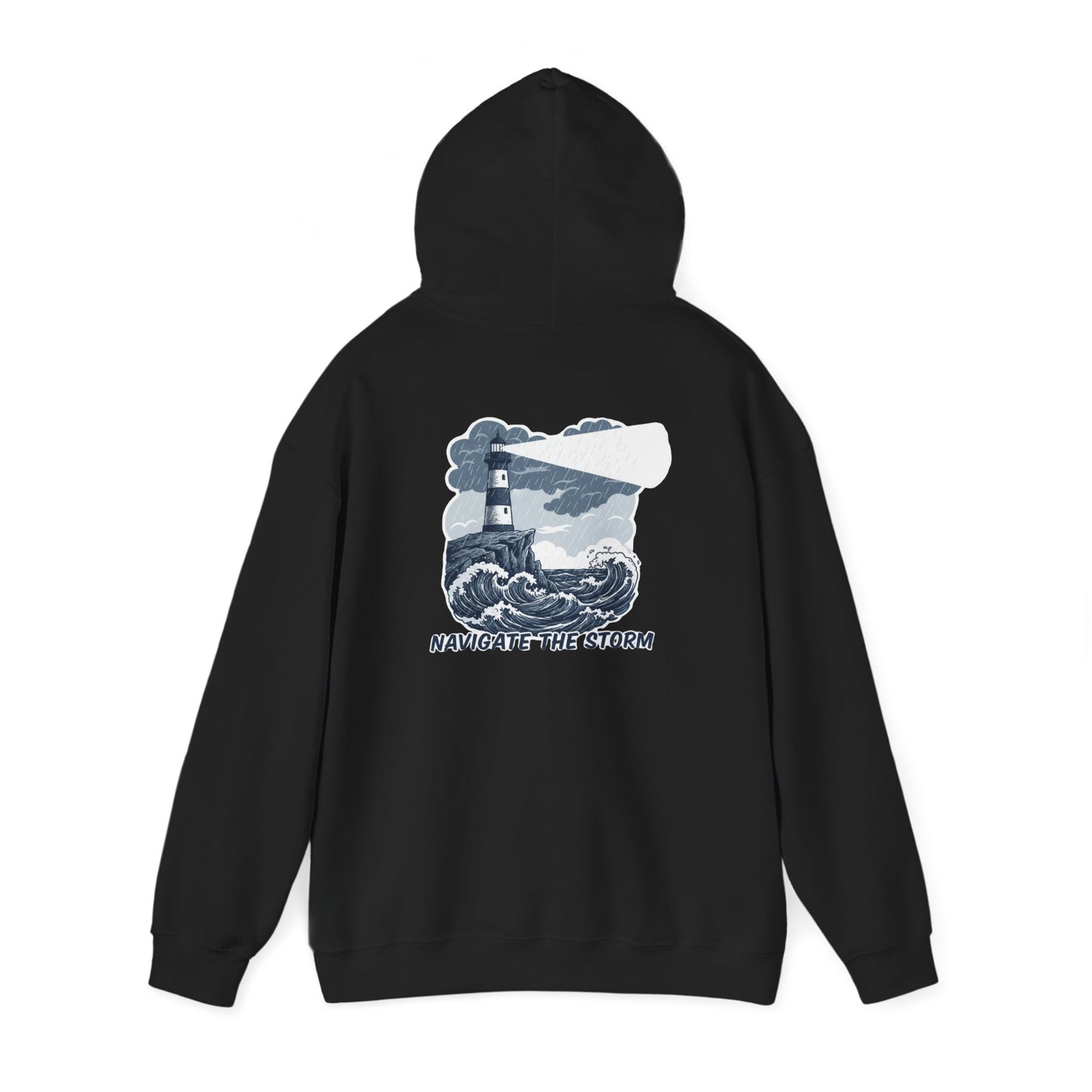 Navigate The Storm Lighthouse - Unisex Hoodie