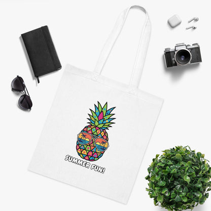 Pineapple 'Summer Fun!' - Cotton Tote Bag