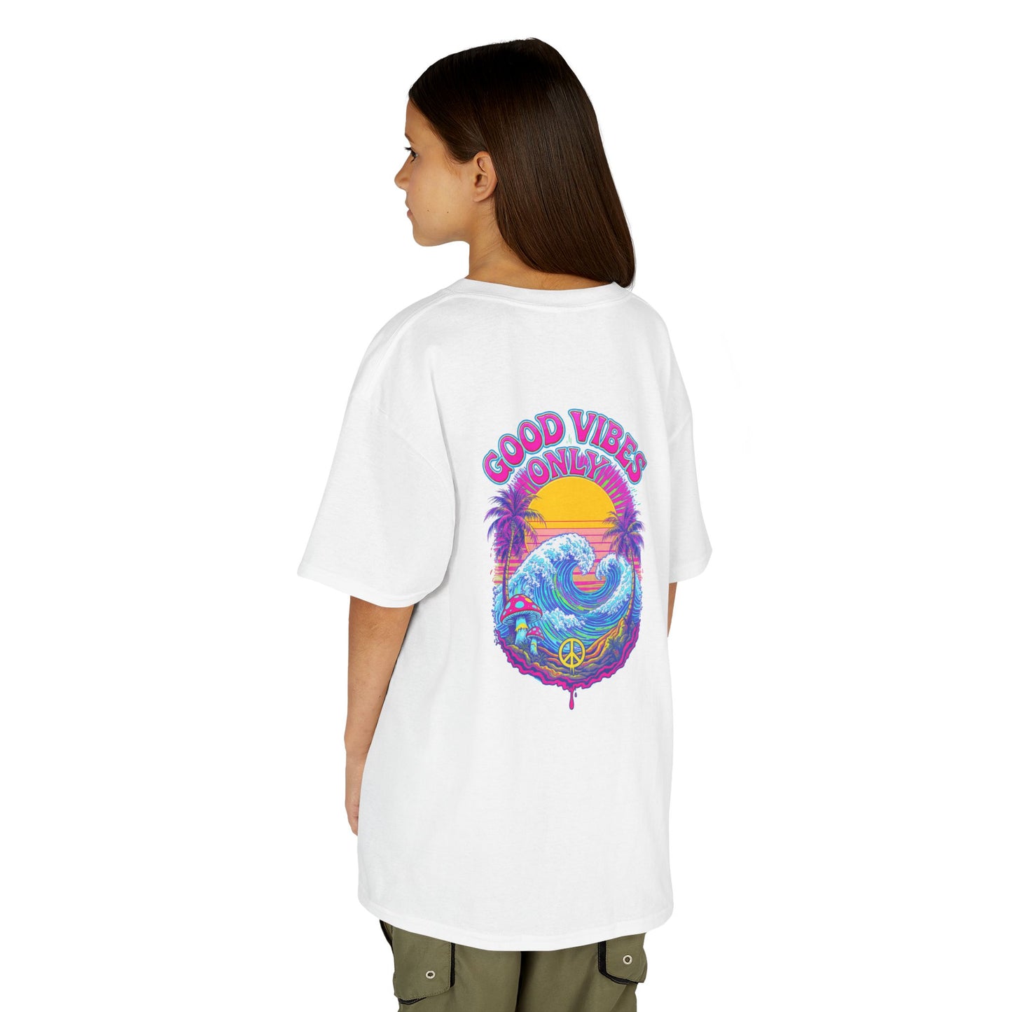 "Good Vibes" Psychedelic Hippy - Kids Tee