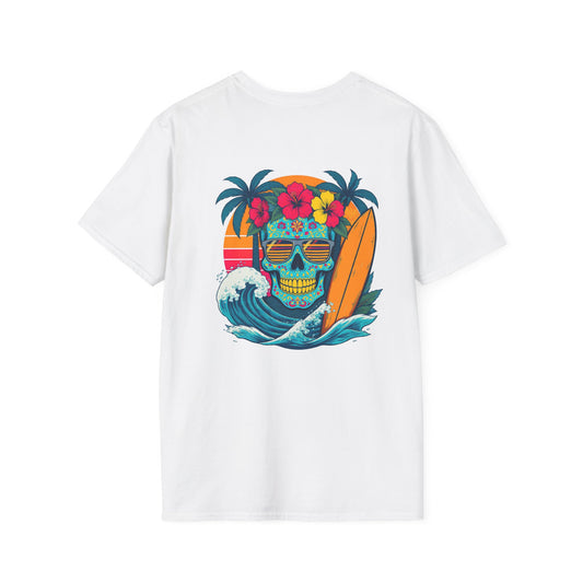 Candy Skull Surfer - Unisex Tee