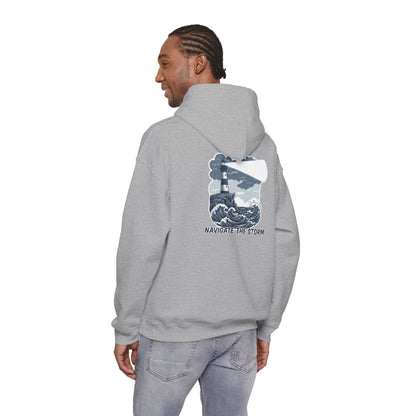 Navigate The Storm Lighthouse - Unisex Hoodie