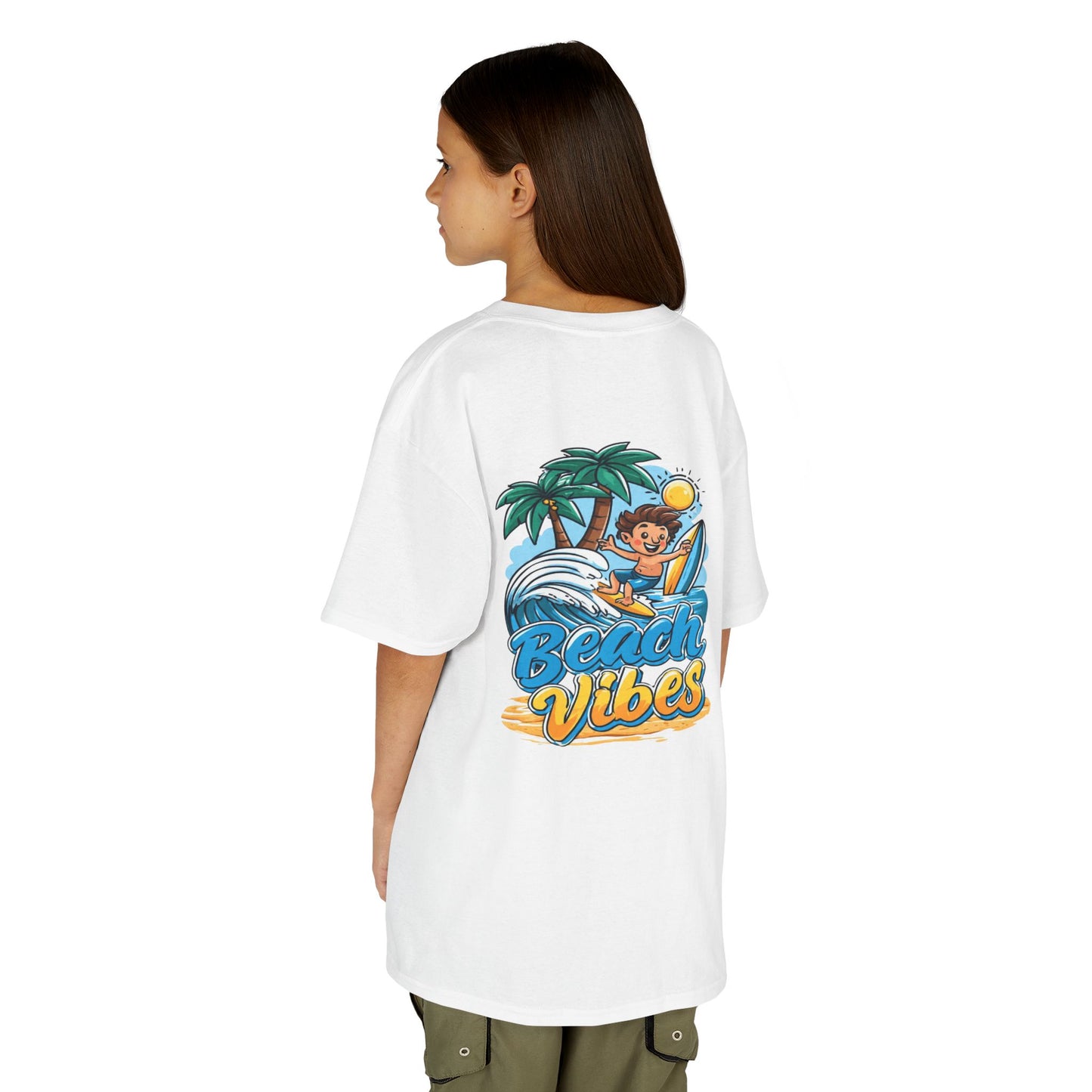 "Beach Vibes" Surfing - Kids Tee