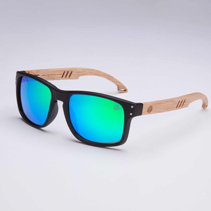 Bells Beach – Mens Polarised Sunglasses with Real Wood Arms