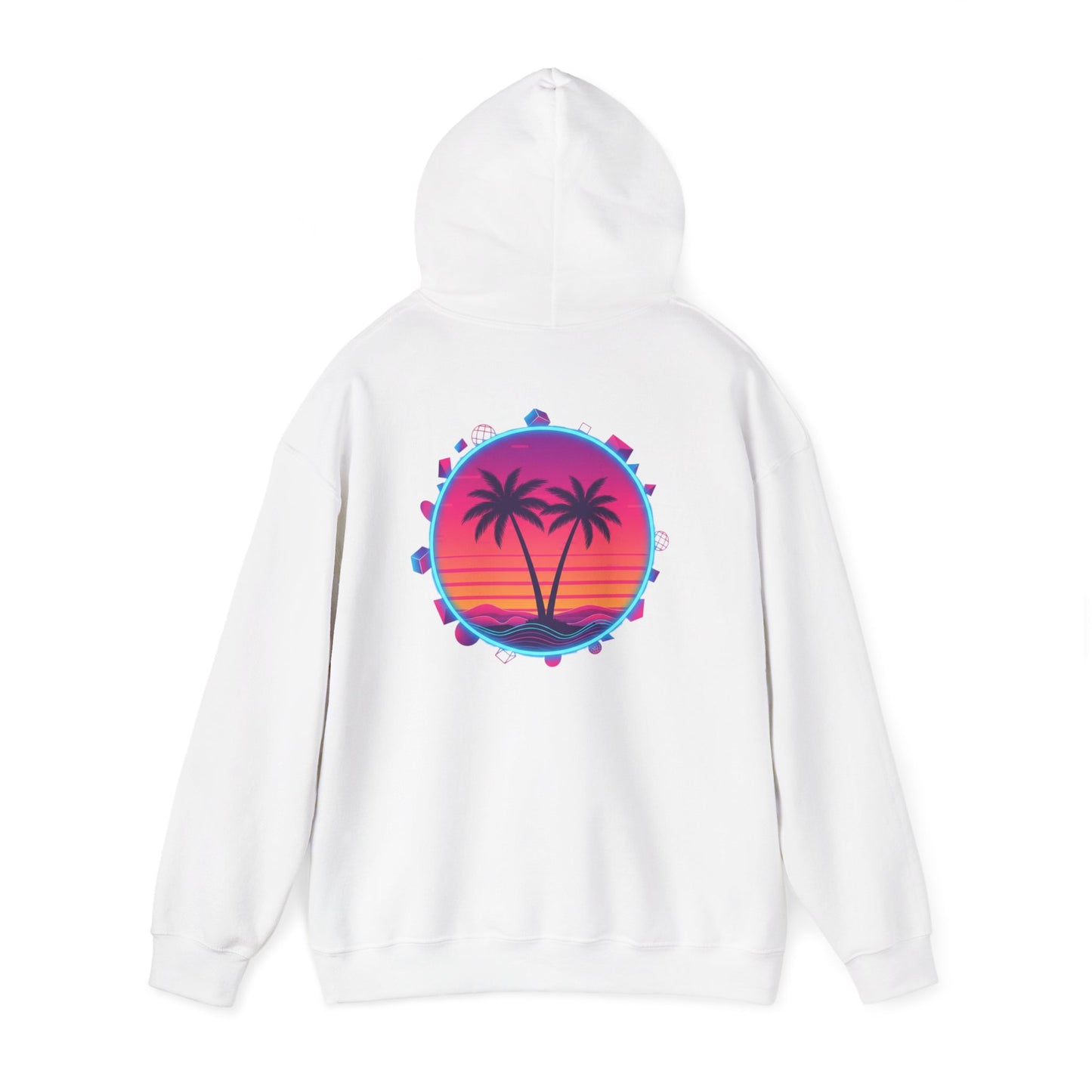 Retro Sunset Palm Beach - Unisex Hoodie