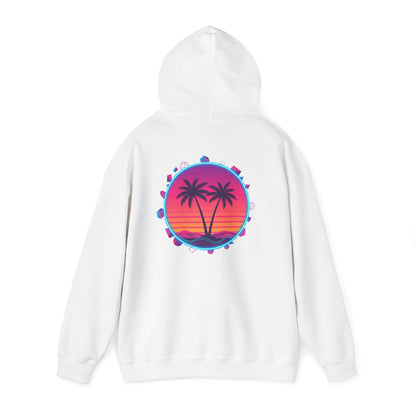 Retro Sunset Palm Beach - Unisex Hoodie