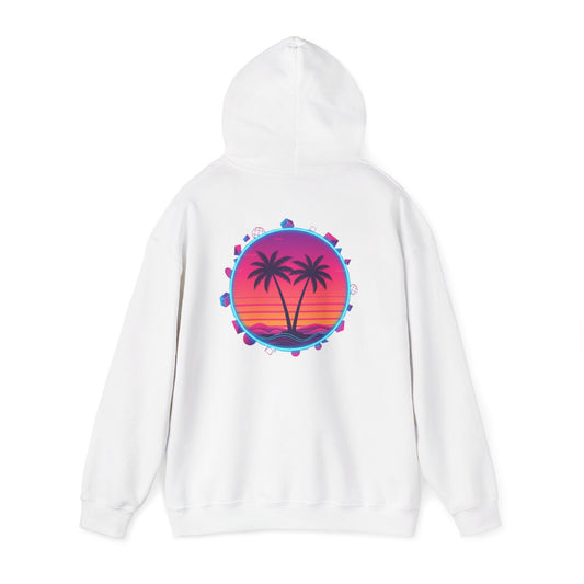 Retro Sunset Palm Beach - Unisex Hoodie