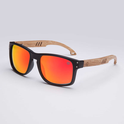 Bells Beach –Union of Surf Mens Polarised Sunglasses with Real Wood Arms