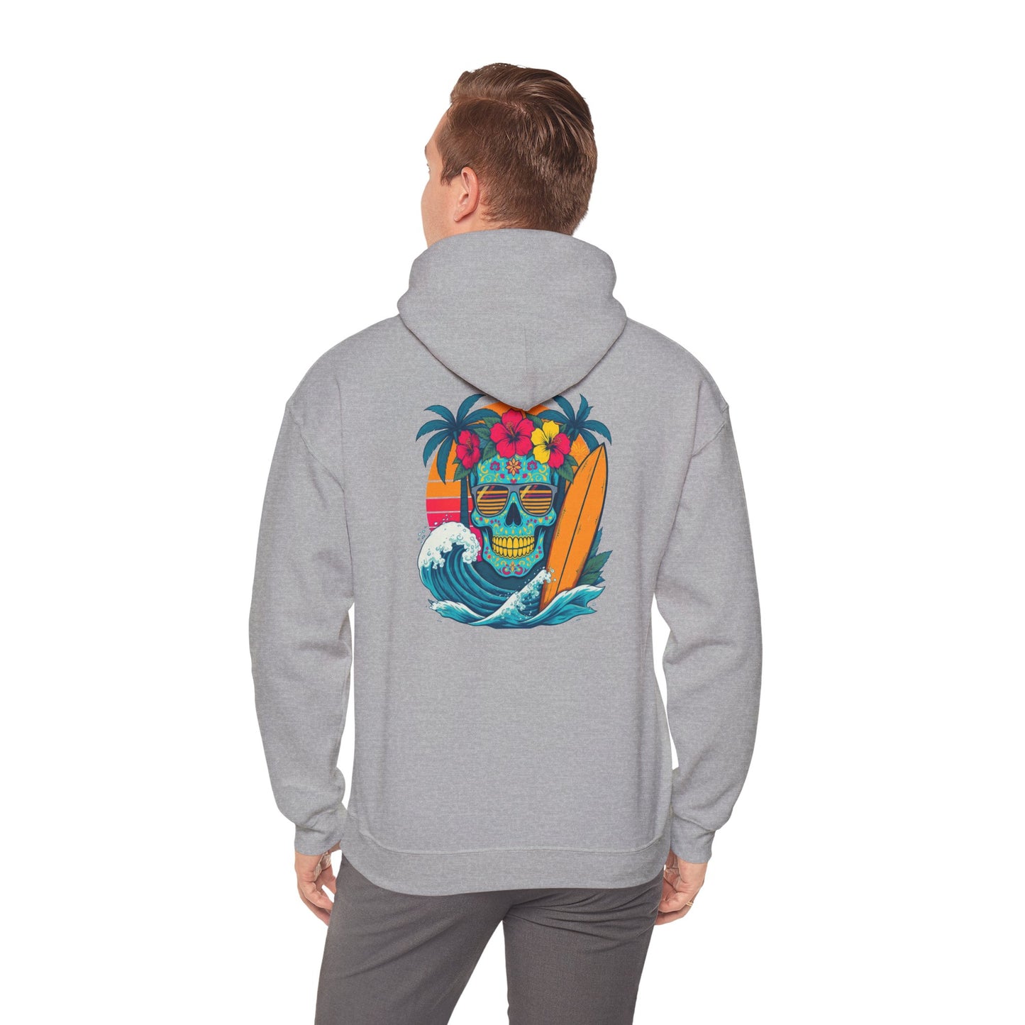 Candy skull surfer Unisex Hoodie