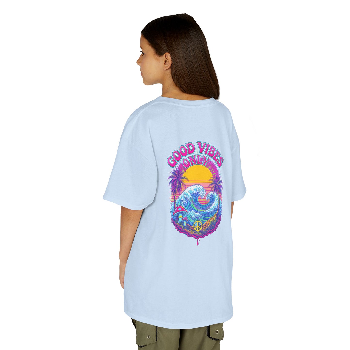 "Good Vibes" Psychedelic Hippy - Kids Tee