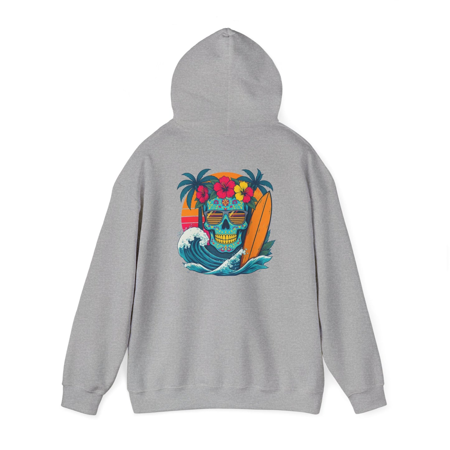 Candy skull surfer Unisex Hoodie