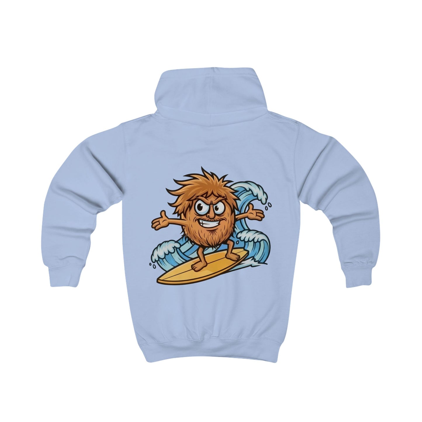Cute Surfing Crazy Coconut - Kids Hoodie