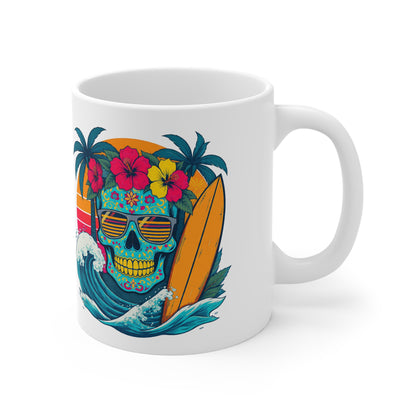 Surf candy skull Skull - Coffee Mug