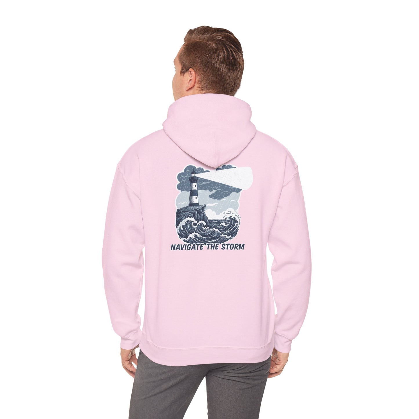 Navigate The Storm Lighthouse - Unisex Hoodie