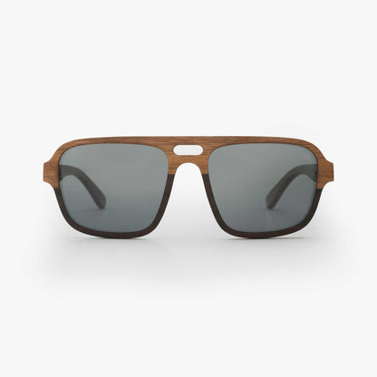 Sustainable Sunglasses - Nazere Walnut Wood Sunglasses
