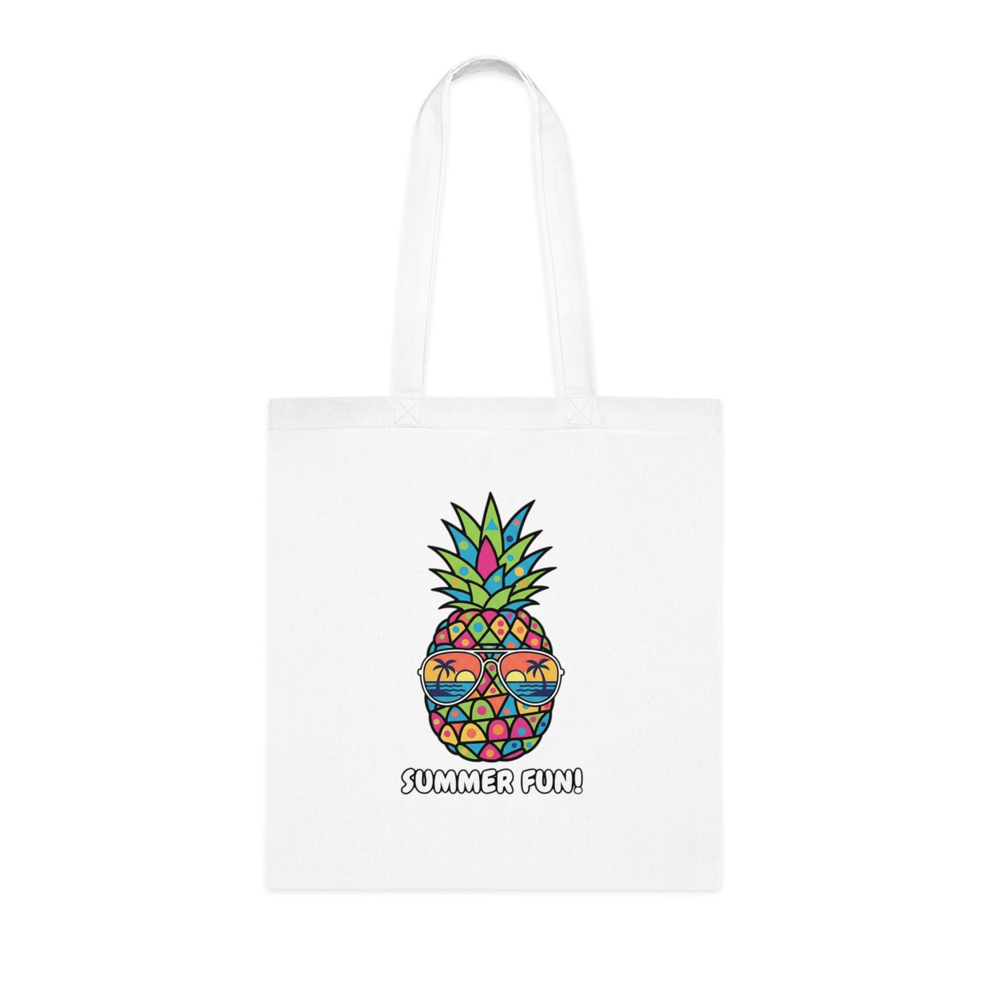 Pineapple 'Summer Fun!' - Cotton Tote Bag