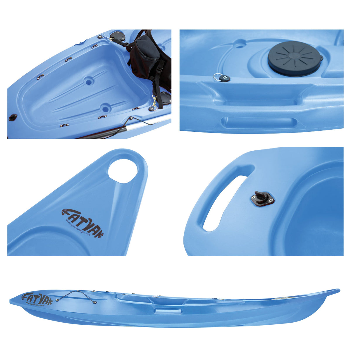 Kaafu Solo Kayak | Blue | Complete Package