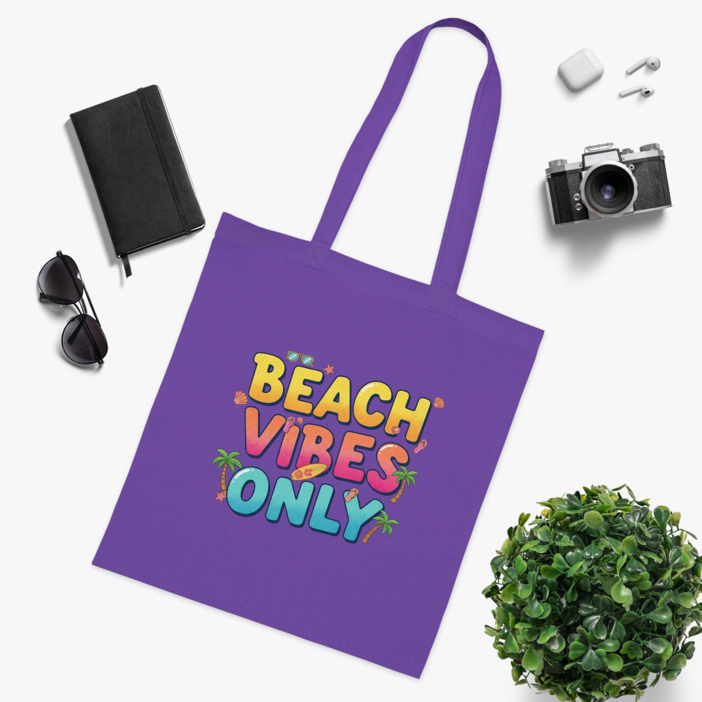 Beach Vibes Only - Cotton Tote Bag
