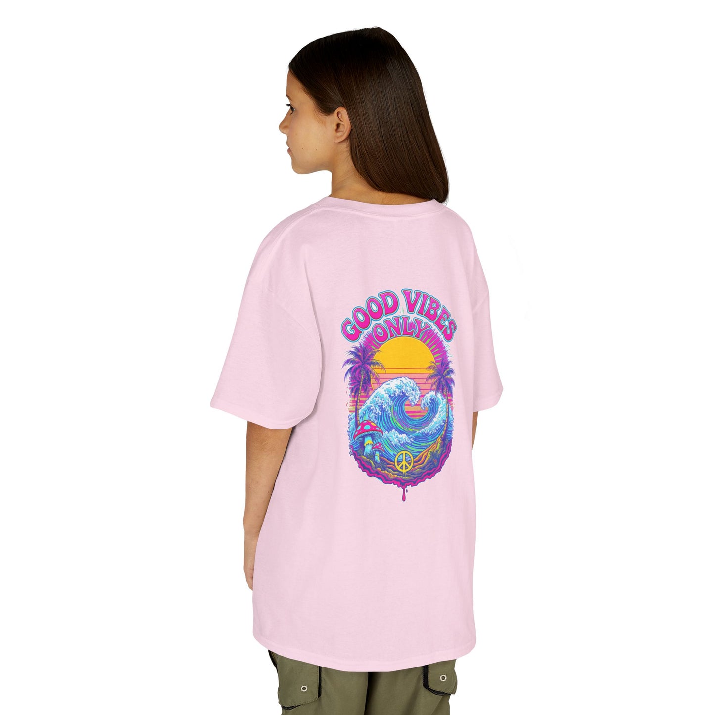 "Good Vibes" Psychedelic Hippy - Kids Tee