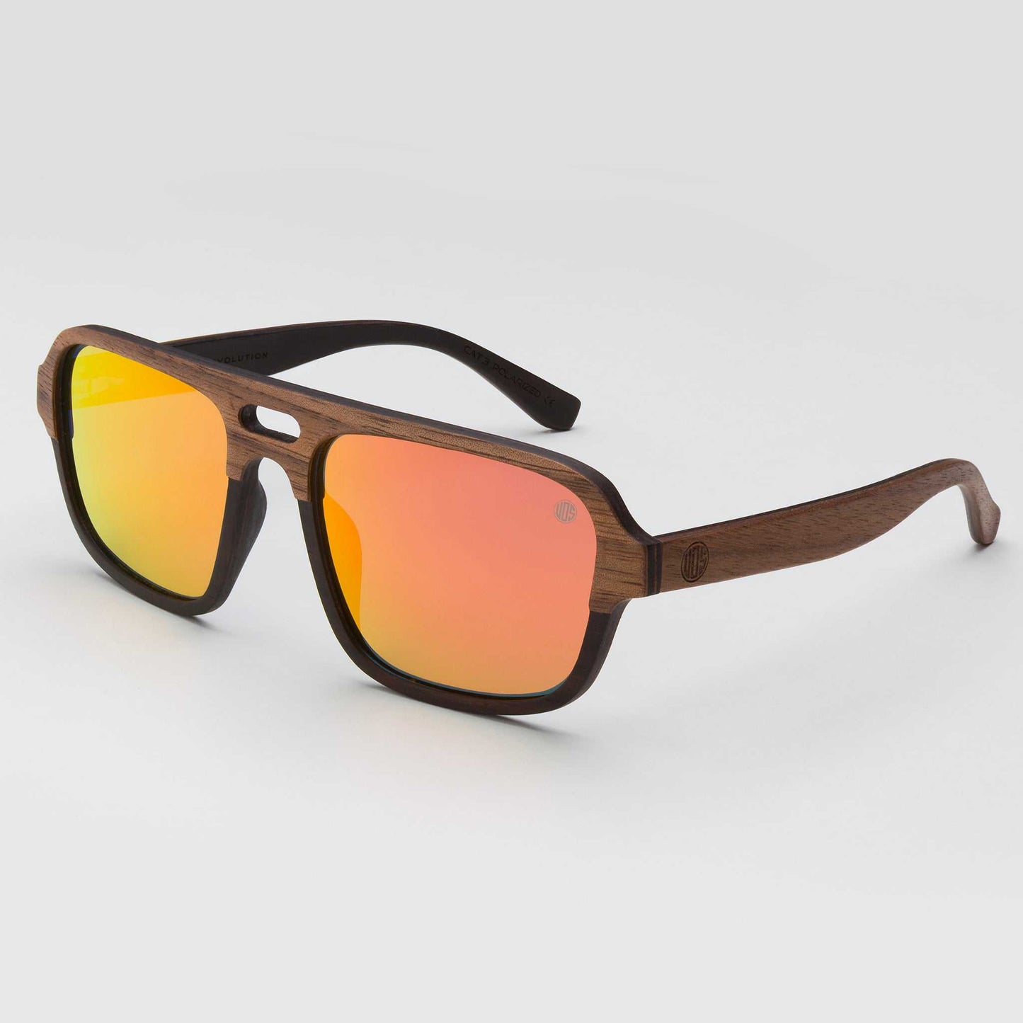 Sustainable Sunglasses - Nazere Walnut Wood Sunglasses