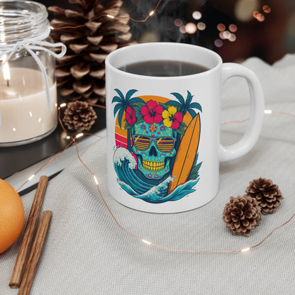 Surf candy skull Skull - Coffee Mug